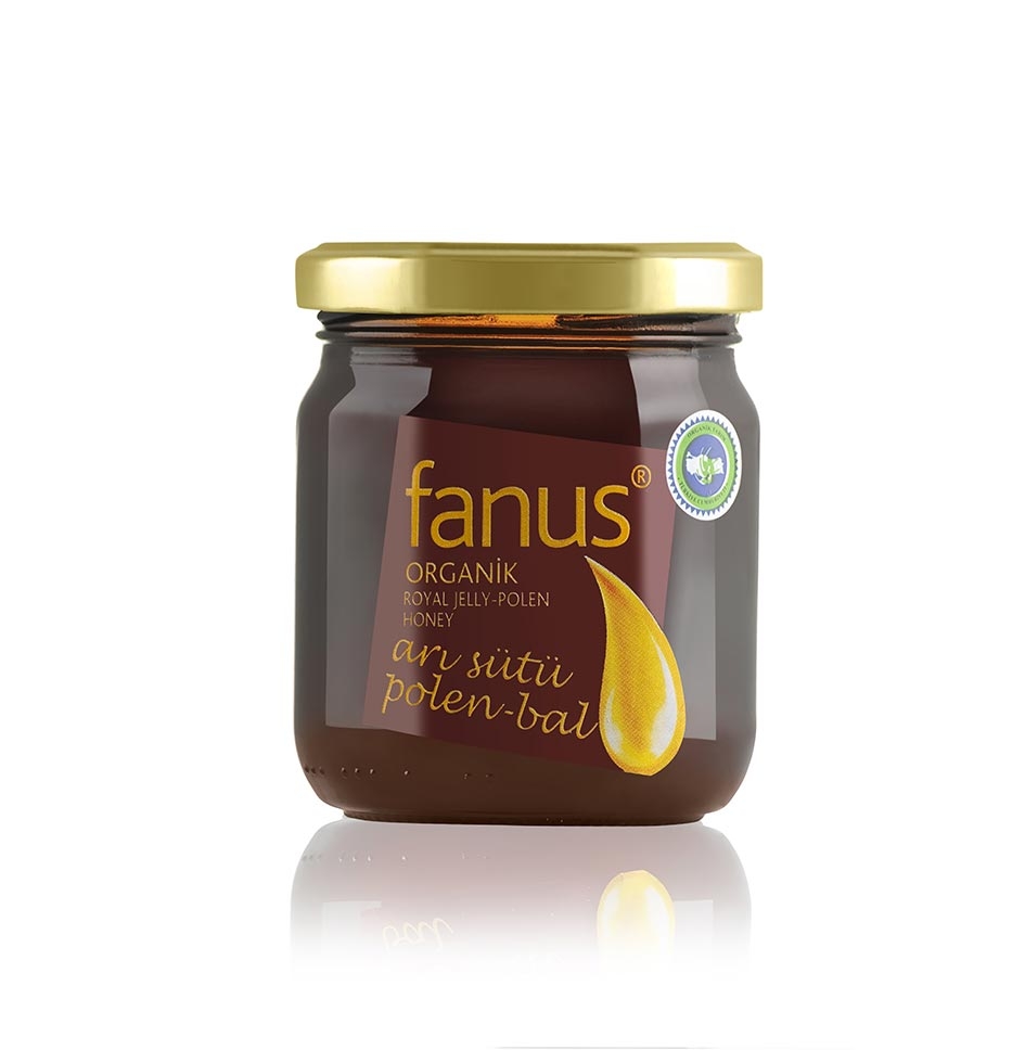 Organik Arısütü Polen Bal Karışımı 240g