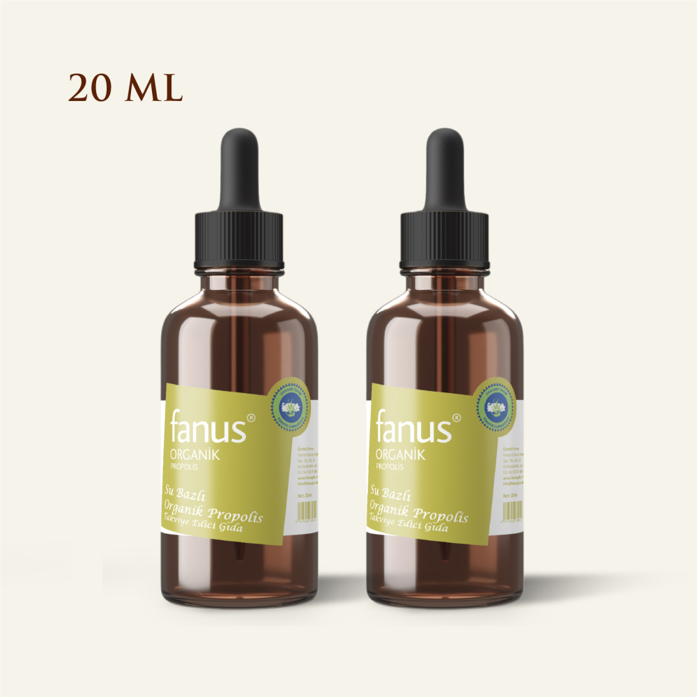 Fanus Su Bazlı Organik Propolis 20ml x 2 Adet